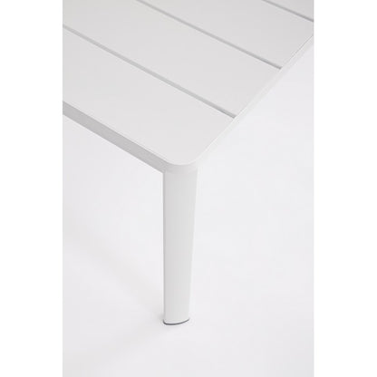 Set da giardino con divano, tavolino e 2 poltone in alluminio - Konnor