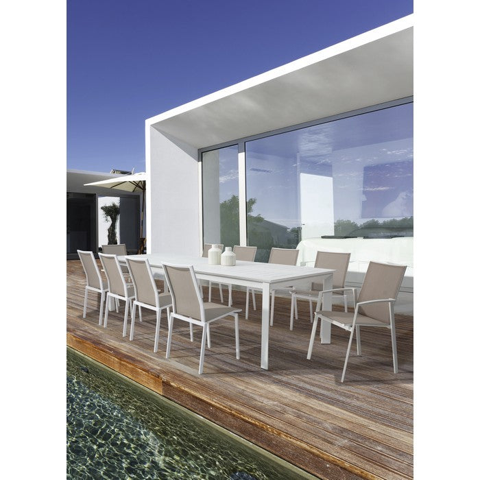 Tavolo allungabile da giardino in alluminio 200-300x110 cm - Konnor