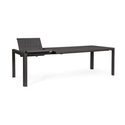 Tavolo allungabile da giardino in alluminio 180-240x100 cm - Kiplin
