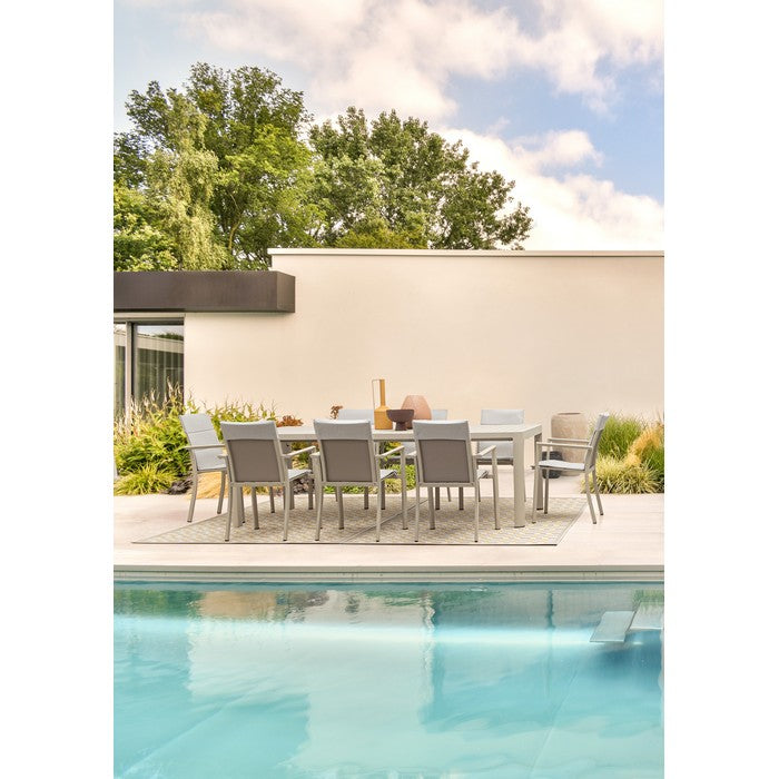 Tavolo allungabile da giardino in alluminio 180-240x100 cm - Kiplin - BIZZOTTO - 64761727222138