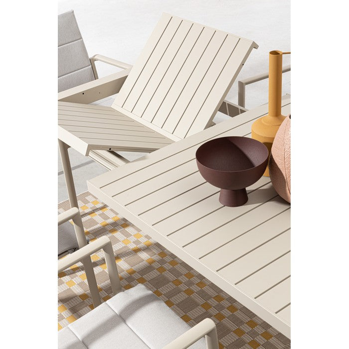 Tavolo allungabile da giardino in alluminio 180-240x100 cm - Kiplin - BIZZOTTO - 64761727746426