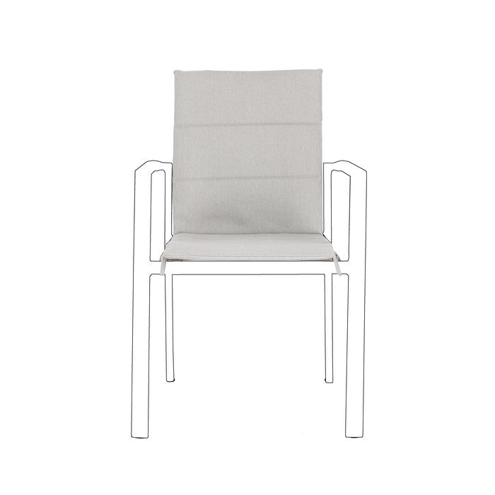 Cuscino in tessuto idroripellente olefin per sedia - Konnor - BIZZOTTO - 64761730990458