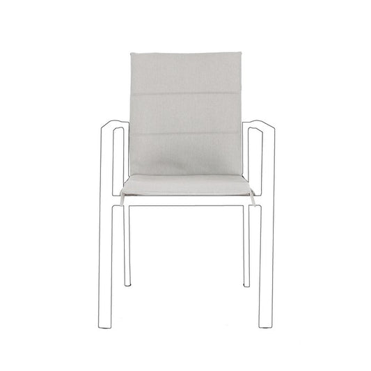 Cuscino in tessuto idroripellente olefin per sedia - Konnor - BIZZOTTO - 64761730990458