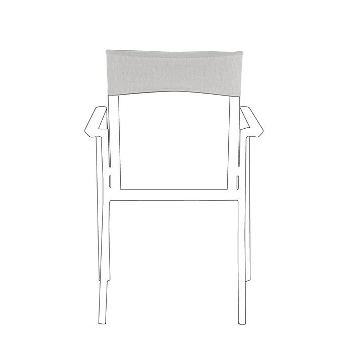 Cuscino in tessuto idroripellente olefin per sedia - Konnor - BIZZOTTO - 64761731219834