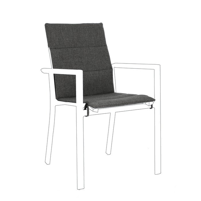 Cuscino in tessuto idroripellente olefin per sedia - Konnor - BIZZOTTO - 64761733120378