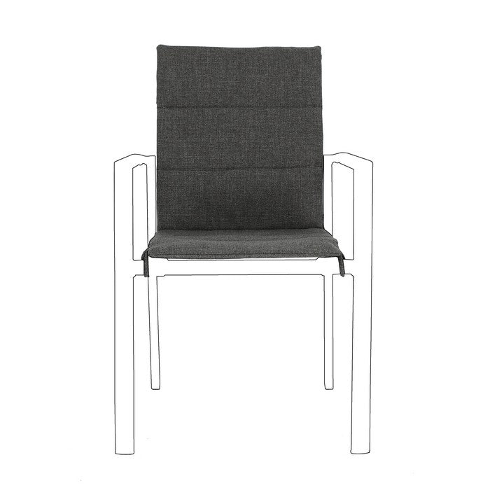 Cuscino in tessuto idroripellente olefin per sedia - Konnor - BIZZOTTO - 64761733185914