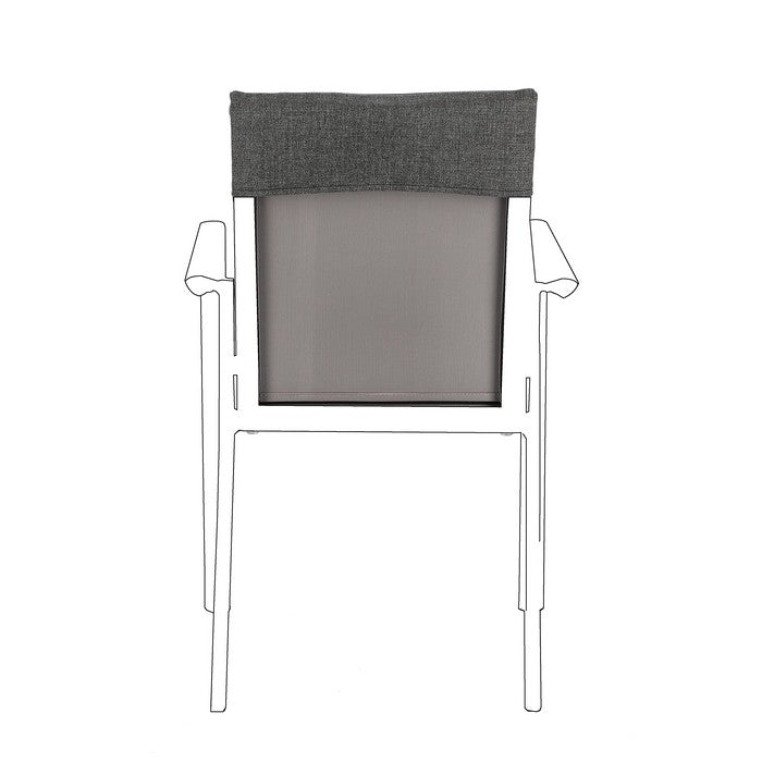 Cuscino in tessuto idroripellente olefin per sedia - Konnor - BIZZOTTO - 64761733284218