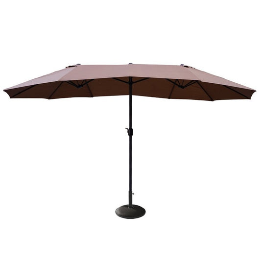 Ombrellone doppio da giardino con anti-vento a palo centrale - Alba - BEST - 64487110443386