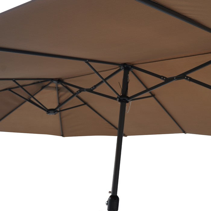 Ombrellone doppio da giardino con anti-vento a palo centrale - Alba - BEST - 64487111000442