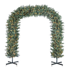 Arco per decorazione natalizia con 1784 rami 240 cm con 500 LED bianco caldo
