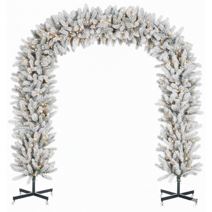 Arco per decorazione natalizia con 1784 rami 240 cm con 500 LED bianco caldo
