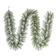 Ghirlanda verde innevata in PE 270 cm