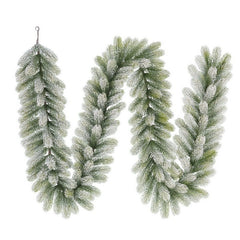 Ghirlanda verde innevata in PE 270 cm