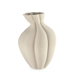 Vaso in ceramica stampata in 3D con effetto bombato 39 cm - Reiko