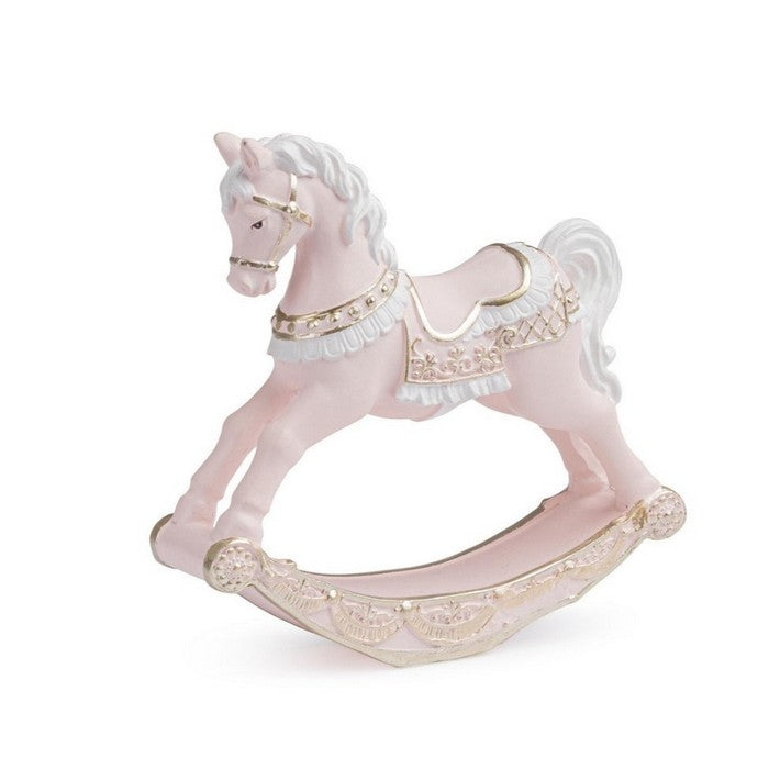 Cavallino a dondolo natalizio in poliresina 11,5 cm - Darling