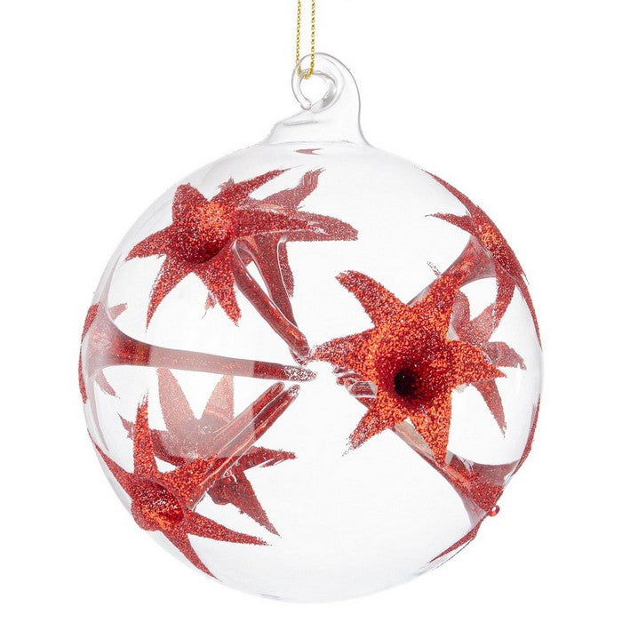 Palla di Natale in vetro con decori - Bizarre