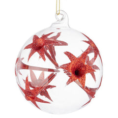 Palla di Natale in vetro con decori - Bizarre