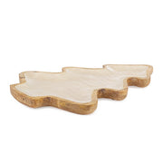 Vassoio a forma di albero di natale in legno di mango 35 cm - Thuile