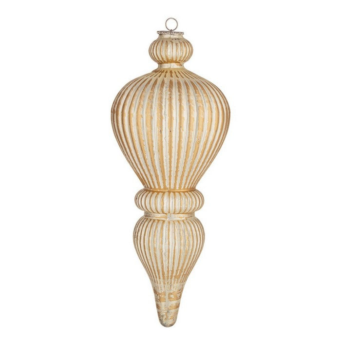 Pendaglio gigante in vetro da appendere per decorazione natalizia 51 cm - Emilian