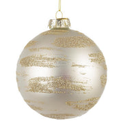 Palla di Natale in vetro con glitter - Brush