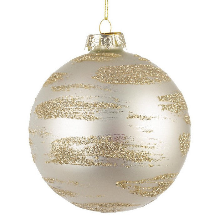 Palla di Natale in vetro con glitter - Brush