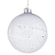 Palla di natale in vetro trasparente - Amaze