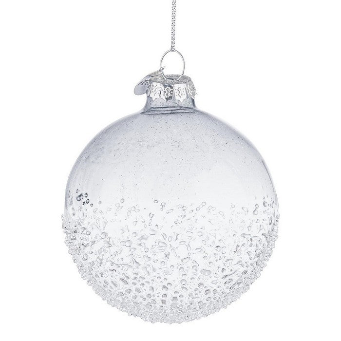 Palla di natale in vetro trasparente - Amaze