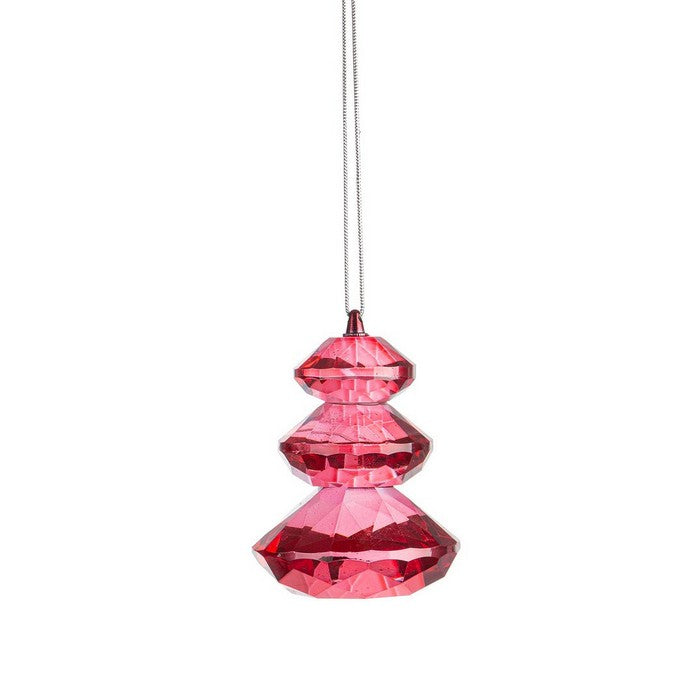 Pendaglio natalizio in vetro a forma di pino - Eldrid