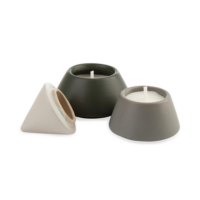 Candela natalizia a forma di albero in ceramica - Larkyn