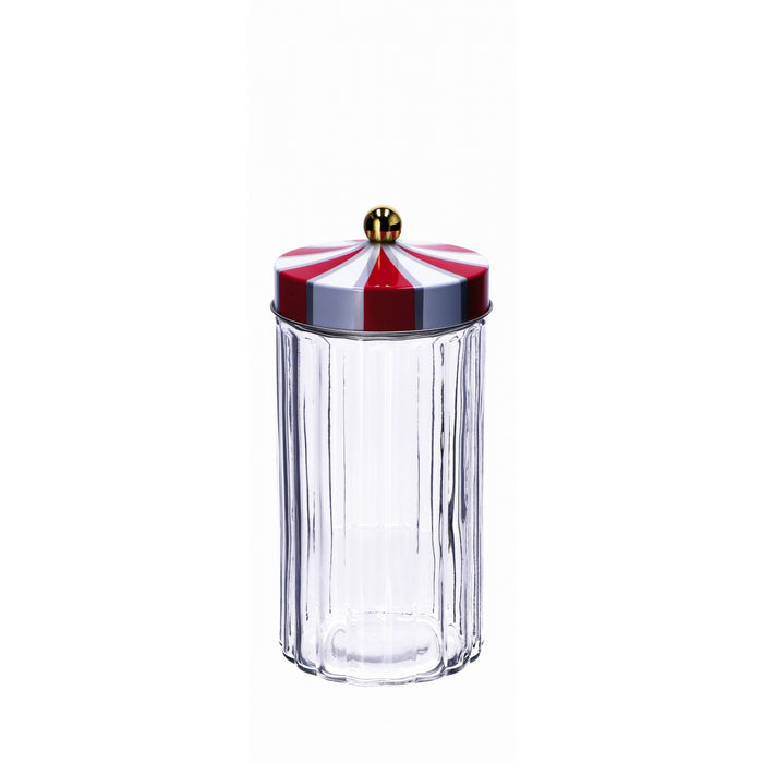 Barattolo natalizio in vetro e latta