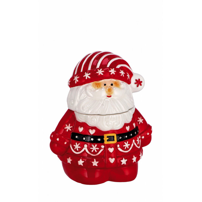 Scatola Babbo Natale in ceramica