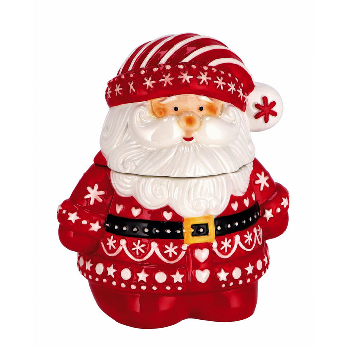 Scatola Babbo Natale in ceramica