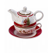 Teiera natalizia con tazza