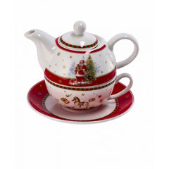 Teiera natalizia con tazza