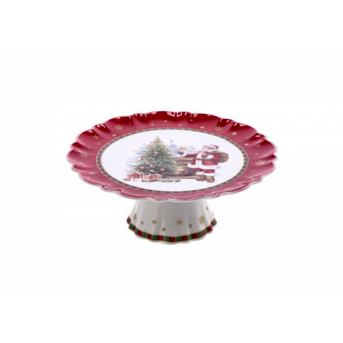 Alzata natalizia in porcellana