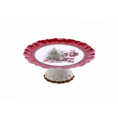 Alzata natalizia in porcellana