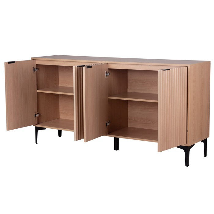 Credenza moderna con 4 ante in melamina legno - Lignum - BEST - 64634725663098