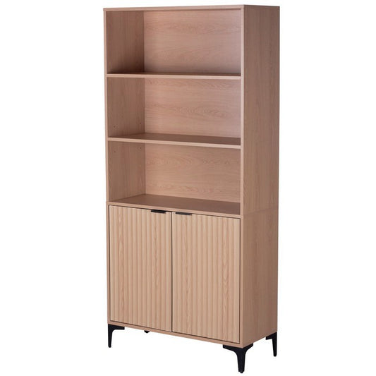 Mobile moderno con 2 ante e ripiani in melamina legno - Lignum - BEST - 64634730611066