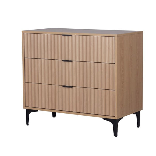 Cassettiera moderna con 3 cassetti in melamina legno - Lignum - BEST - 64634735329658