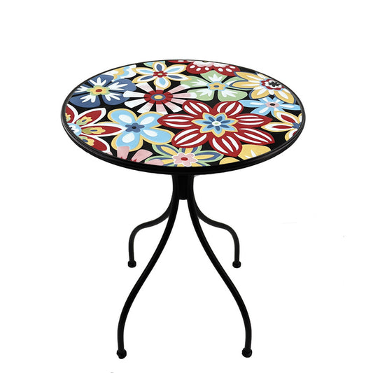 Set tavolo con sedie pieghevoli in metallo con mosaico - Sanremo - BEST - 64871775011194