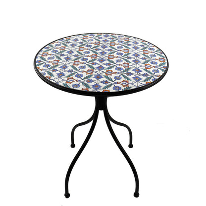 Set tavolo con sedie pieghevoli in metallo con mosaico - Elba