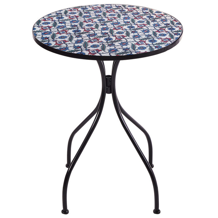 Set tavolo con sedie pieghevoli in metallo con mosaico - Elba - BEST - 66119062552954
