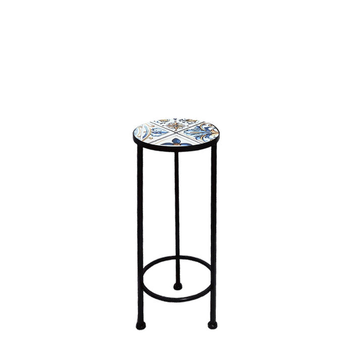 Supporto rotondo per piante con mosaico - Erice - BEST - 64871861125498