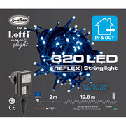 Catena lineare di 320 luci a LED per decorazione natalizia