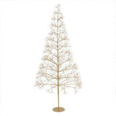 Albero di Natale Abete in metallo con 3000 luci a LED 210 cm