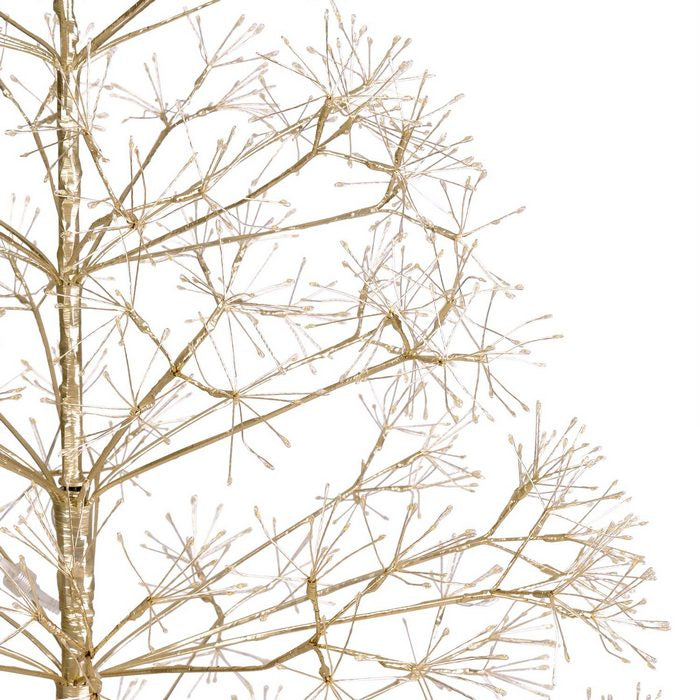 Albero di Natale Abete in metallo con 3000 luci a LED 210 cm