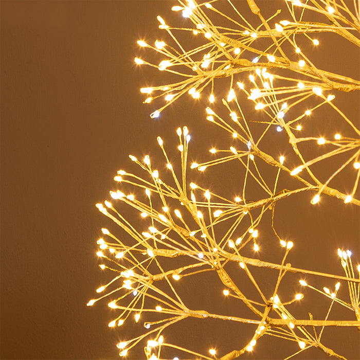 Albero di Natale Abete in metallo con 3000 luci a LED 210 cm