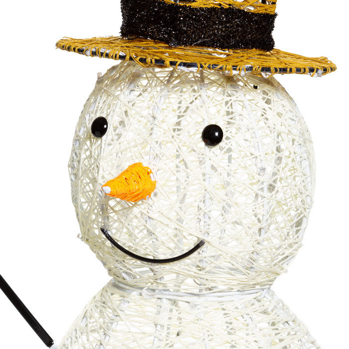 Pupazzo di neve decorazione natalizia con LED 70 cm