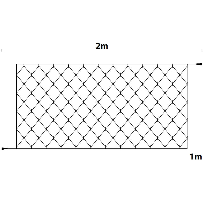 Rete di luci con 120 LED per decorazione 200x100 cm - Smart connect