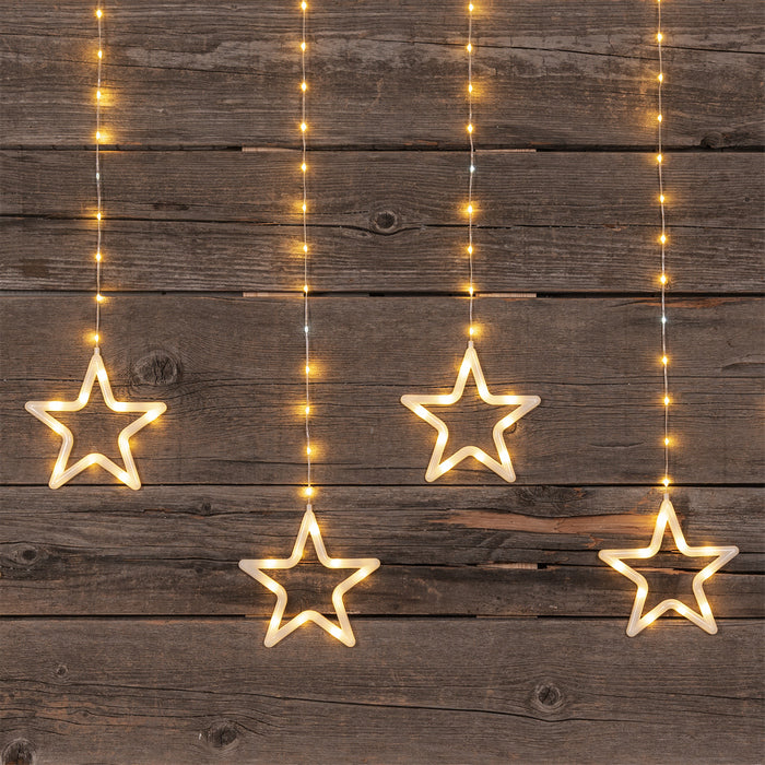 Tenda luminosa con stelle 325 cm - Ice Star